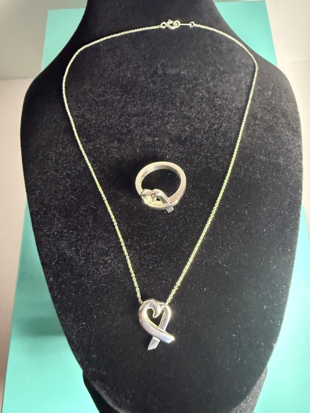 Tiffany & Co Paloma Picasso Necklace and Ring matching Set